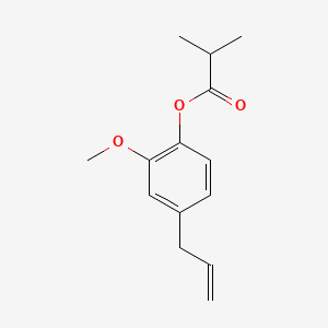 molecular formula C14H18O3 B12669089 4-Allyl-2-methoxyphenyl isobutyrate CAS No. 84604-53-5