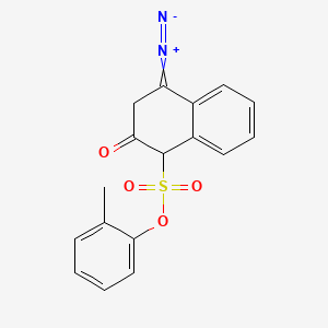 molecular formula C17H14N2O4S B12669129 o-Tolyl 4-diazo-3,4-dihydro-2-oxonaphthalene-1-sulphonate CAS No. 83846-93-9