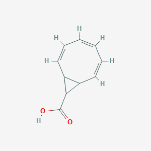 molecular formula C10H10O2 B12669144 Bicyclo(6.1.0)nona-2,4,6-triene-9-carboxylic acid CAS No. 705-88-4