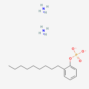 molecular formula C15H31N2O4P B12669165 Phenol, nonyl-, phosphate, ammonium salt CAS No. 73360-57-3