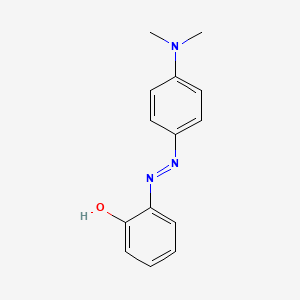 molecular formula C14H15N3O B12669183 o-((p-(Dimethylamino)phenyl)azo)phenol CAS No. 6396-84-5