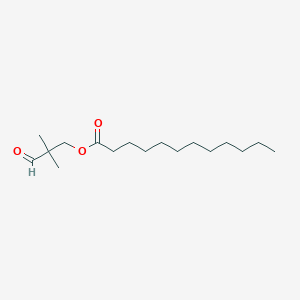 molecular formula C17H32O3 B12669190 2,2-Dimethyl-3-oxopropyl dodecanoate CAS No. 102985-93-3