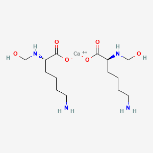 molecular formula C14H30CaN4O6 B12669208 Calcium bis(N2-(hydroxymethyl)-L-lysinate) CAS No. 75195-63-0
