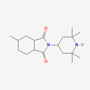 molecular formula C18H30N2O2 B12669223 Hexahydro-4-methyl-N-(2,2,6,6-tetramethyl-4-piperidyl)phthalimide CAS No. 79720-24-4