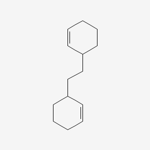 molecular formula C14H22 B12669250 3,3'-(1,2-Ethanediyl)biscyclohexene CAS No. 71617-23-7
