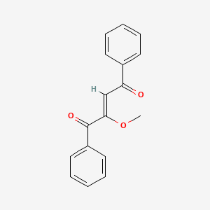 molecular formula C17H14O3 B12669258 2-Methoxy-1,4-diphenyl-2-butene-1,4-dione CAS No. 33193-65-6