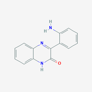 molecular formula C14H11N3O B1266926 3-(2-aminophenyl)quinoxalin-2(1H)-one CAS No. 91658-79-6