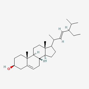 molecular formula C29H48O B12669276 (3beta,17xi,20xi,22E,24xi)-Stigmasta-5,22-dien-3-ol CAS No. 80735-61-1