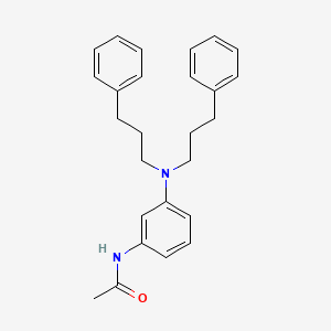 molecular formula C26H30N2O B12669287 N-[3-[bis(3-phenylpropyl)amino]phenyl]acetamide CAS No. 93778-46-2