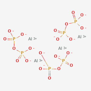 molecular formula Al4O21P6 B12669294 Diphosphoric acid, aluminium salt CAS No. 29075-98-7