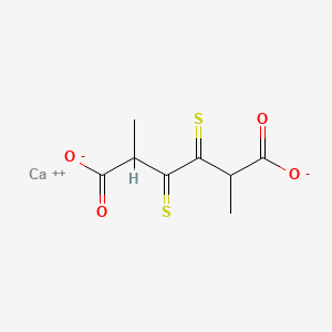 molecular formula C8H8CaO4S2 B12669299 Calcium 2,5-dimethyl-3,4-dithioxoadipate CAS No. 93776-78-4