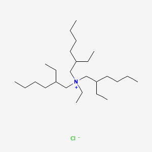molecular formula C26H56ClN B12669302 Ethyltris(2-ethylhexyl)ammonium chloride CAS No. 94277-47-1