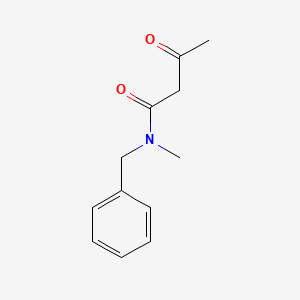 molecular formula C12H15NO2 B1266933 N-苄基-N-甲基乙酰乙酰胺 CAS No. 71392-09-1