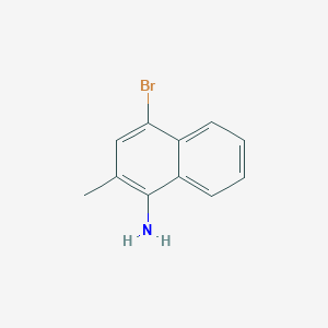molecular formula C11H10BrN B1266935 4-Bromo-2-methylnaphthalen-1-amine CAS No. 37113-08-9