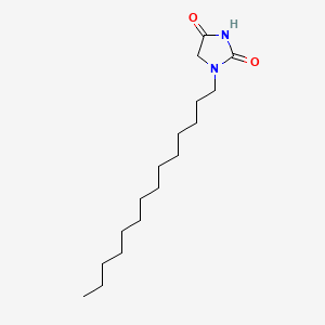 molecular formula C17H32N2O2 B12669360 1-Tetradecylimidazolidine-2,4-dione CAS No. 85391-29-3