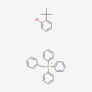 molecular formula C35H35OP B12669381 benzyl(triphenyl)phosphanium;2-tert-butylphenolate CAS No. 93839-62-4