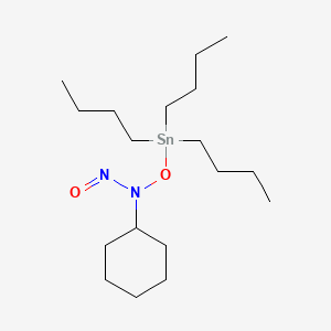 molecular formula C18H38N2O2Sn B12669391 N-Nitroso-N-((tributylstannyl)oxy)cyclohexylamine CAS No. 84012-65-7