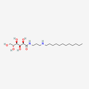 molecular formula C21H44N2O6 B12669417 N-(3-(Dodecylamino)propyl)-D-gluconamide CAS No. 86702-60-5