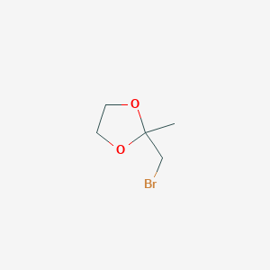 molecular formula C5H9BrO2 B1266943 2-(Bromomethyl)-2-methyl-1,3-dioxolane CAS No. 33278-96-5