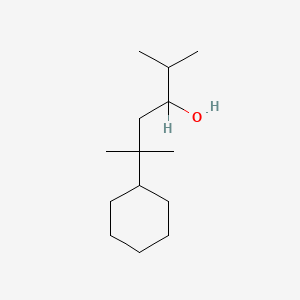 molecular formula C14H28O B12669483 alpha-(Isopropyl)-gamma,gamma-dimethylcyclohexanepropanol CAS No. 94138-66-6