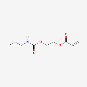 molecular formula C9H15NO4 B12669497 2-[[(Propylamino)carbonyl]oxy]ethyl acrylate CAS No. 94087-94-2