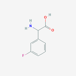 molecular formula C8H8FNO2 B1266950 2-Amino-2-(3-fluorophenyl)acetic acid CAS No. 7292-74-2