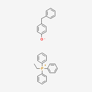 molecular formula C33H31OP B12669503 4-benzylphenolate;ethyl(triphenyl)phosphanium CAS No. 93841-01-1