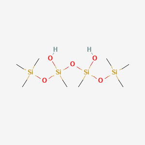 molecular formula C8H26O5Si4 B12669506 3,5-Tetrasiloxanediol, 1,1,1,3,5,7,7,7-octamethyl- CAS No. 108909-17-7