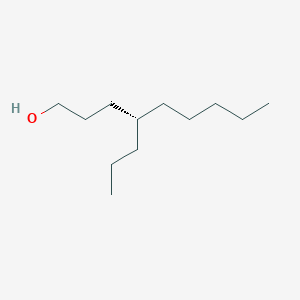molecular formula C12H26O B12669536 (4S)-4-propylnonan-1-ol 