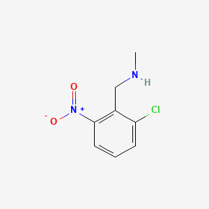 molecular formula C8H9ClN2O2 B12669550 2-Chloro-N-methyl-6-nitrobenzylamine CAS No. 94108-15-3