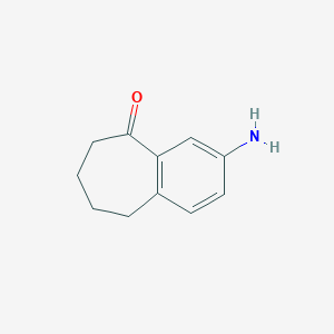 molecular formula C11H13NO B1266958 3-amino-6,7,8,9-tetrahydro-5H-benzo[7]annulen-5-one CAS No. 95207-68-4