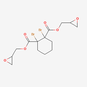 molecular formula C14H18Br2O6 B12669586 Bis(2,3-epoxypropyl) dibromocyclohexane-1,2-dicarboxylate CAS No. 94031-06-8