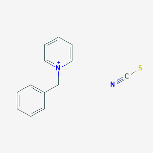 molecular formula C13H12N2S B12669609 1-(Phenylmethyl)pyridinium thiocyanate CAS No. 22320-77-0