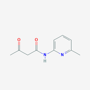 molecular formula C10H12N2O2 B1266965 2-Acetoacetamido-6-Methylpyridine CAS No. 16867-47-3