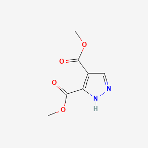 molecular formula C7H8N2O4 B1266967 dimethyl 1H-pyrazole-4,5-dicarboxylate CAS No. 33090-46-9