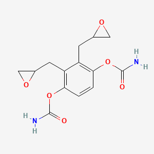 molecular formula C14H16N2O6 B12669717 Bis(oxiranylmethyl) p-phenylenebiscarbamate CAS No. 94087-92-0