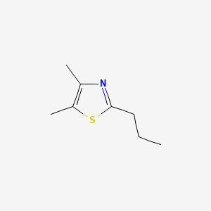 molecular formula C8H13NS B12669746 4,5-Dimethyl-2-propylthiazole CAS No. 41981-72-0