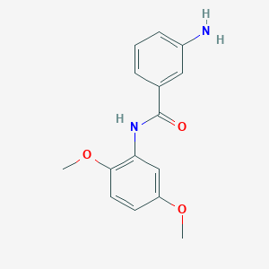 molecular formula C15H16N2O3 B1266975 3-Amino-n-(2,5-dimethoxyphenyl)benzamide CAS No. 81882-65-7