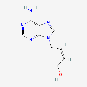 molecular formula C9H11N5O B12669756 (Z)-4-(6-aminopurin-9-yl)but-2-en-1-ol CAS No. 114978-80-2