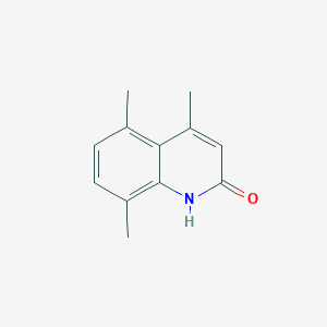 molecular formula C12H13NO B1266976 4,5,8-三甲基喹啉-2-醇 CAS No. 53761-43-6