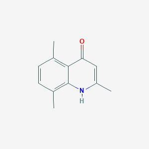 molecular formula C12H13NO B1266977 2,5,8-Trimethylquinolin-4-ol CAS No. 54598-17-3