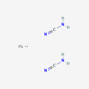 molecular formula C2H4N4Pb+2 B12669857 Einecs 252-377-8 CAS No. 35112-70-0