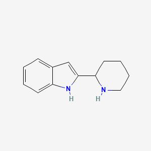 molecular formula C13H16N2 B1266987 2-(Piperidin-2-yl)-1h-indole CAS No. 20862-83-3