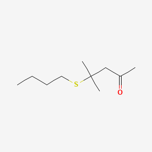 molecular formula C10H20OS B12669882 4-(Butylthio)-4-methylpentan-2-one CAS No. 94278-21-4