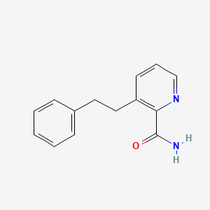 molecular formula C14H14N2O B12669897 3-(Phenethyl)pyridine-2-carboxamide CAS No. 84963-39-3
