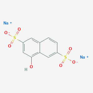 molecular formula C10H6Na2O7S2 B12669916 Disodium 4-hydroxynaphthalene-2,6-disulphonate CAS No. 24402-46-8