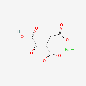molecular formula C6H4BaO7 B12669927 Barium hydrogen 1-oxopropane-1,2,3-tricarboxylate CAS No. 94313-94-7
