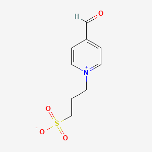 molecular formula C9H11NO4S B12669944 4-Formyl-1-(3-sulphonatopropyl)pyridinium CAS No. 93803-29-3