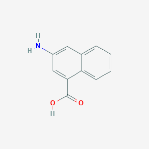 molecular formula C11H9NO2 B1266996 3-Amino-1-naphthoic acid CAS No. 32018-86-3