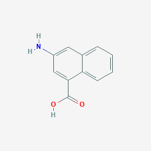 molecular formula C11H9NO2 B1266996 3-aminonaphthalene-1-carboxylic Acid CAS No. 32018-86-3
